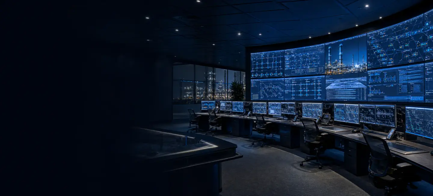 Central dispatch centre at an industrial facility
